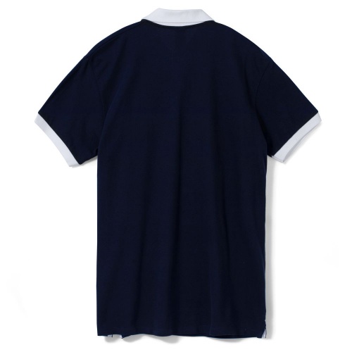 Рубашка поло Prince 190, темно-синяя с белым фото 2