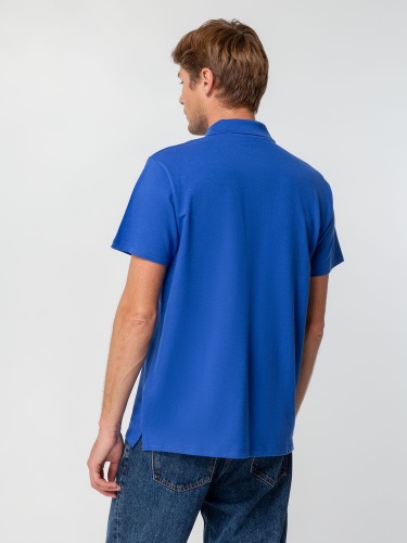Рубашка поло мужская Spring 210, ярко-синяя (royal) фото 6