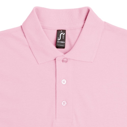 Рубашка поло мужская Summer 170, розовая фото 3