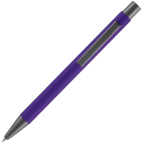 Ручка шариковая Atento Soft Touch, фиолетовая фото 3