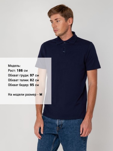 Рубашка поло мужская Virma Light, темно-синяя (navy) фото 5