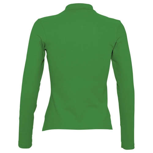Рубашка поло женская с длинным рукавом Podium ярко-зеленая фото 2