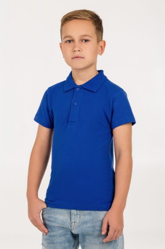 Рубашка поло детская Virma Kids, ярко-синяя фото 4