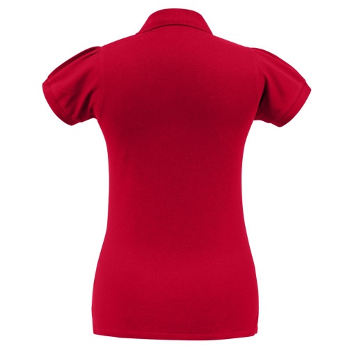Рубашка поло женская Heavymill красная фото 2