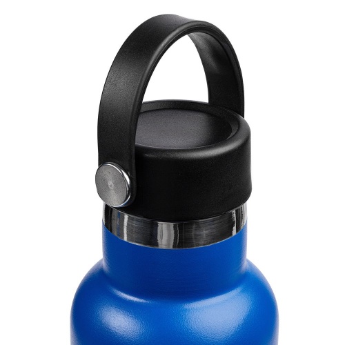 Термобутылка Bidon, синяя фото 5