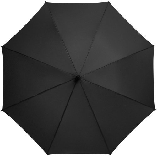 Зонт-трость Magic с проявляющимся рисунком в клетку, черный фото 3