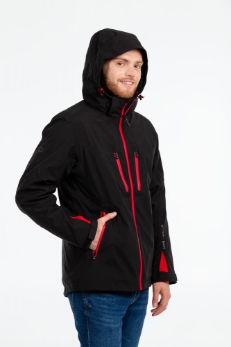 Куртка-трансформер мужская Matrix, черная с красным фото 11