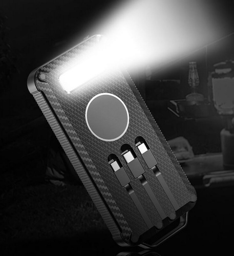 Аккумулятор защищенный Total Control 10000 мАч, черный с серым фото 8