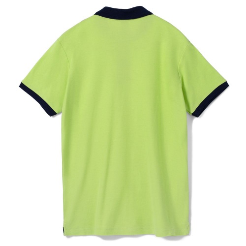 Рубашка поло Prince 190, зеленое яблоко с темно-синим фото 2