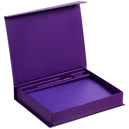 Коробка Duo под ежедневник и ручку, фиолетовая фото 4