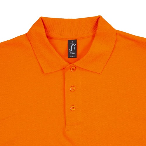 Рубашка поло мужская Spring 210, оранжевая фото 3