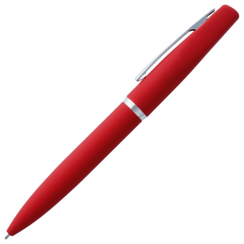 Ручка шариковая Bolt Soft Touch, красная фото 2