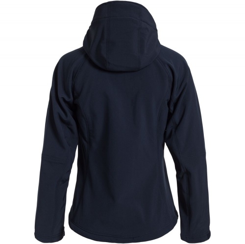 Куртка женская Hooded Softshell темно-синяя фото 3