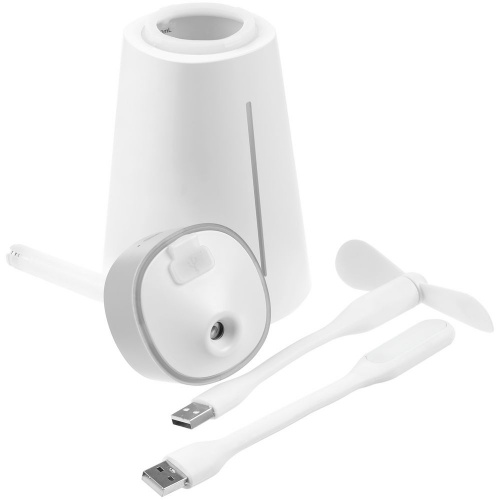 Увлажнитель воздуха с вентилятором и лампой airCan, белый фото 5