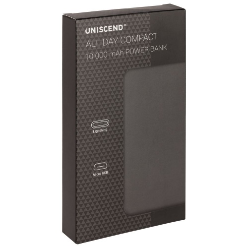 Внешний аккумулятор Uniscend All Day Compact 10000 мAч, черный фото 7