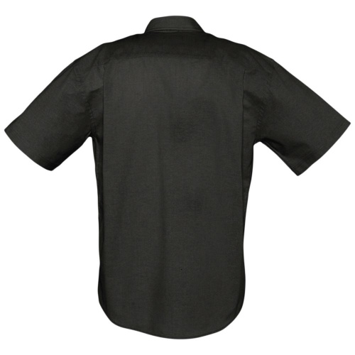 Рубашка мужская с коротким рукавом Brisbane, черная фото 2