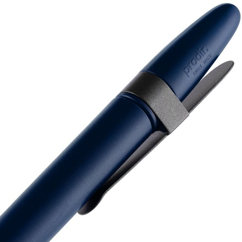 Ручка шариковая Prodir DS5 TSM Metal Clip, синяя с серым фото 5