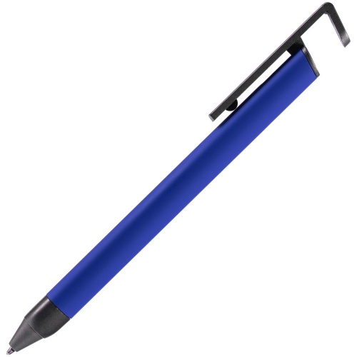 Ручка шариковая Standic с подставкой для телефона, синяя фото 2