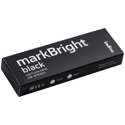 Флешка markBright Black с синей подсветкой, 32 Гб фото 8