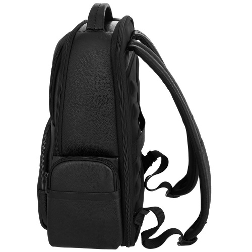 Кожаный рюкзак для ноутбука Santiago, черный фото 3