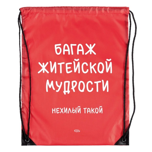 Рюкзак «Багаж житейской мудрости», красный фото 3