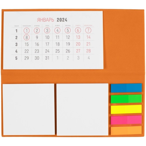 Календарь настольный Grade, оранжевый фото 2