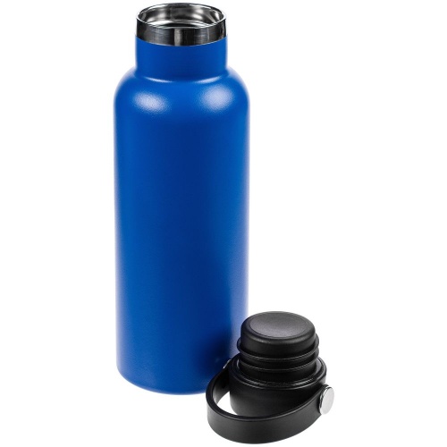 Термобутылка Bidon, синяя фото 3