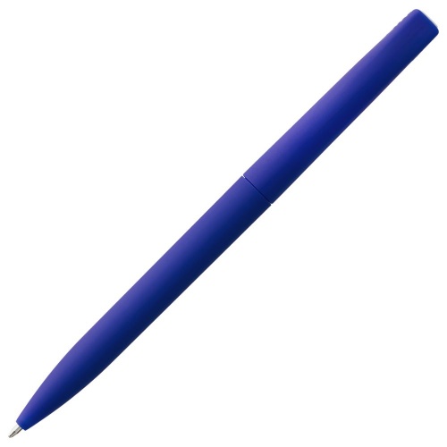 Ручка шариковая Pin Soft Touch, синяя фото 4
