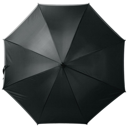 Зонт-трость светоотражающий Reflect, черный фото 2