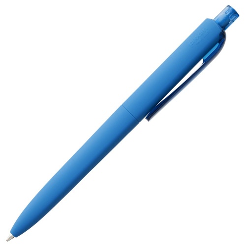 Ручка шариковая Prodir DS8 PRR-T Soft Touch, голубая фото 3