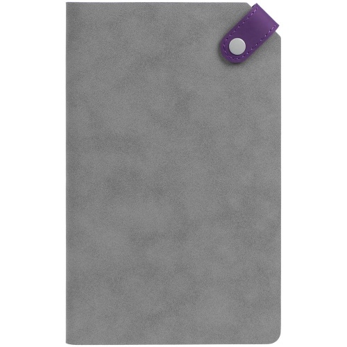 Ежедневник Corner, недатированный, серый с фиолетовым фото 3
