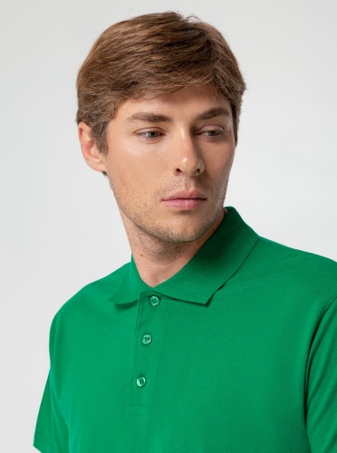 Рубашка поло мужская Summer 170, ярко-зеленая фото 7