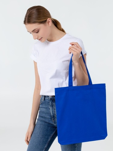Холщовая сумка Avoska, ярко-синяя фото 4