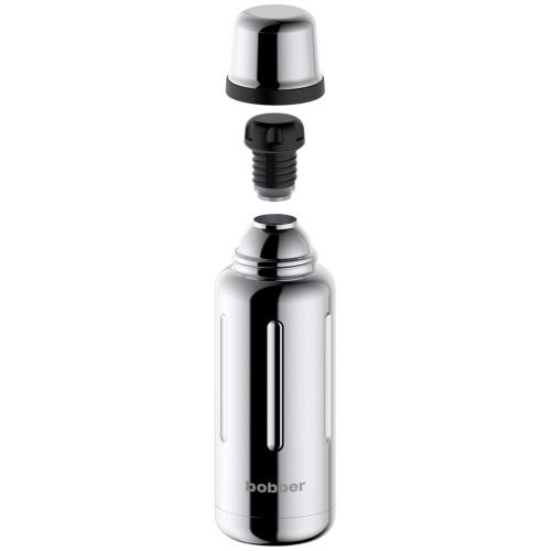 Термос Flask 1000, вакуумный, стальной зеркальный фото 3