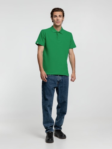 Рубашка поло мужская Virma Premium, зеленая фото 7