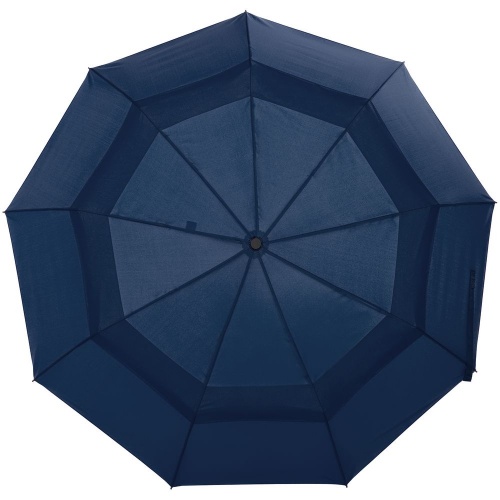 Складной зонт Dome Double с двойным куполом, темно-синий фото 2