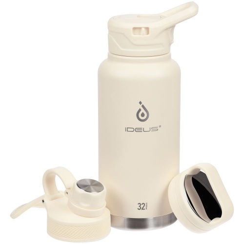 Термобутылка Fujisan XL, белая (молочная) фото 2
