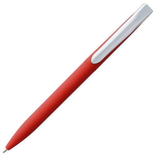 Ручка шариковая Pin Soft Touch, красная фото 2
