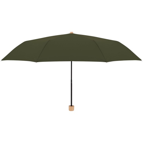 Зонт складной Nature Mini, зеленый фото 2
