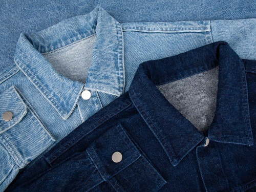 Куртка джинсовая O1, темно-синяя фото 12