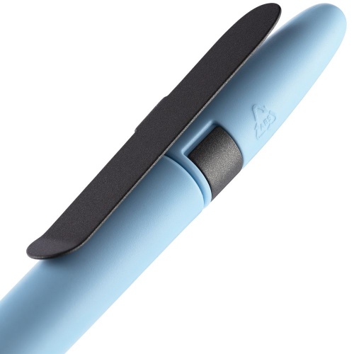 Ручка шариковая Prodir DS5 TSM Metal Clip, голубая с серым фото 6