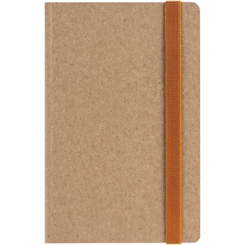 Ежедневник Eco Write Mini, недатированный, с оранжевой резинкой фото 3