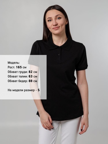 Рубашка поло женская Virma Stretch Lady, черная фото 4