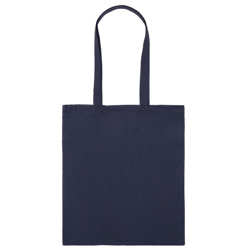 Холщовая сумка Basic 105, темно-синяя фото 3