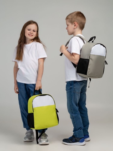 Детский рюкзак Comfit, белый с зеленым яблоком фото 7