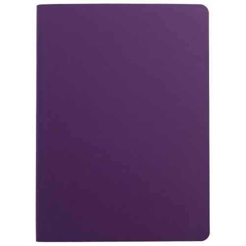 Ежедневник Flex Shall, недатированный, фиолетовый, с белой бумагой фото 3