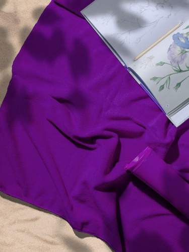 Флисовый плед Warm&Peace, фиолетовый фото 4