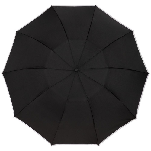 Складной зонт-наоборот Savelight со светоотражающим кантом фото 2