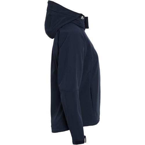 Куртка женская Hooded Softshell темно-синяя фото 2