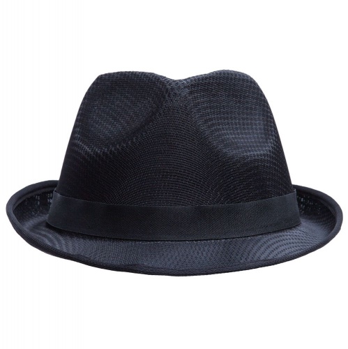 Шляпа Gentleman, черная с черной лентой фото 2